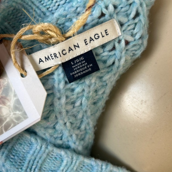 🩵Americana Eagle sky blue sweater size L pre loved - Picture 5 of 6